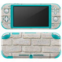 igsticker Nintendo Switch Lite 専用 デザインスキンシール 全面 ニンテンドー スイッチ ライト 専用 ゲーム機 カバー アクセサリー フィルム ステッカー エアフリー 009226 シンプル レンガ(2)