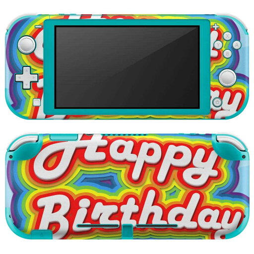 igsticker Nintendo Switch Lite 専用 デザインスキンシール 全面 ニンテンドー スイッチ ライト 専用 ゲーム機 カバー アクセサリー フィルム ステッカー エアフリー 009240 英語 カラフル バースデー igsticker Nintendo Switch Lite 専用 デザインスキンシール 全面 ニンテンドー スイッチ ライト 専用 ゲーム機 カバー アクセサリー フィルム ステッカー エアフリー 009240 英語 カラフル バースデー