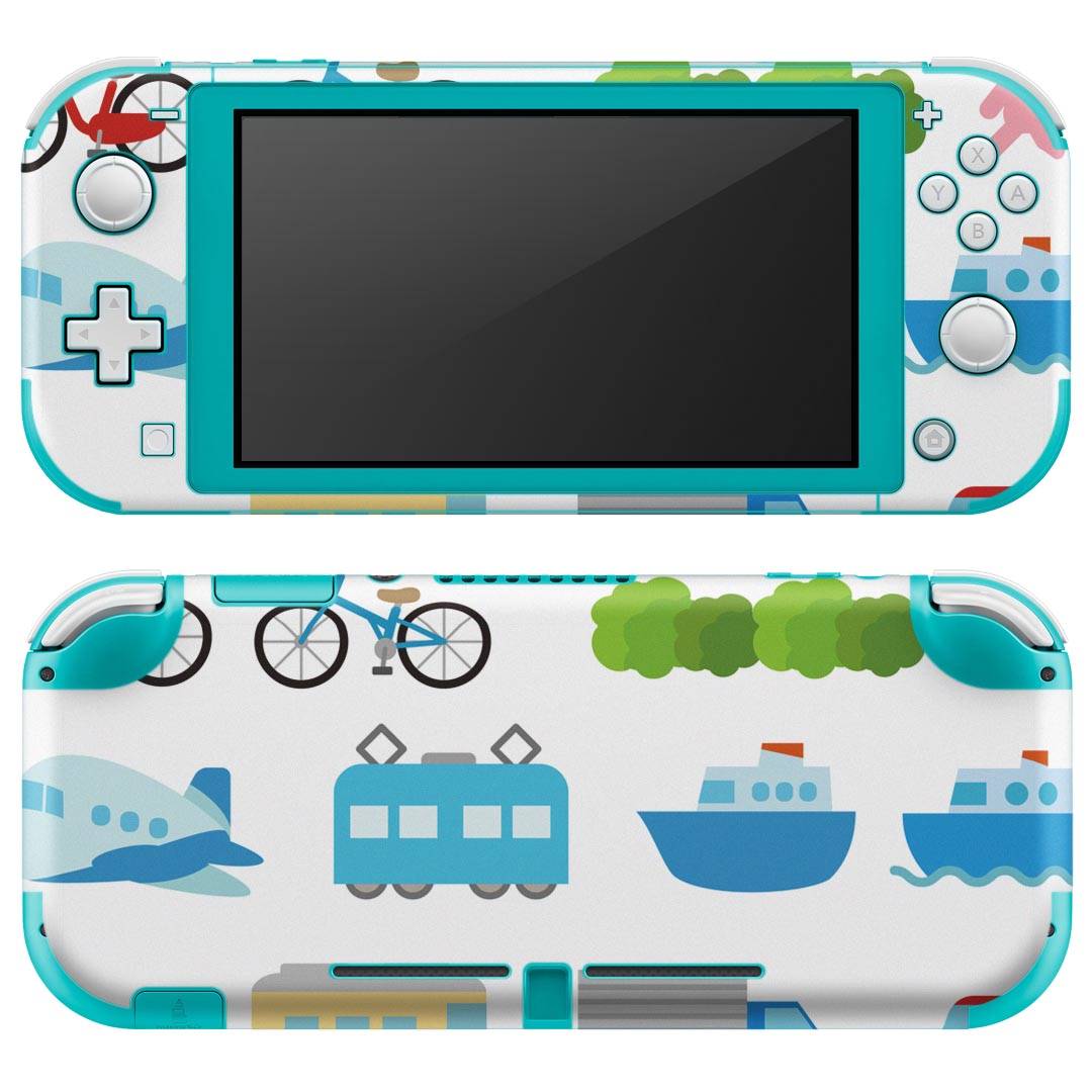 igsticker Nintendo Switch Lite 専用 デザインスキンシール 全面 ニンテンドー スイッチ ライト 専用 ゲーム機 カバー アクセサリー フィルム ステッカー エアフリー 009248 乗り物　風景　イラスト