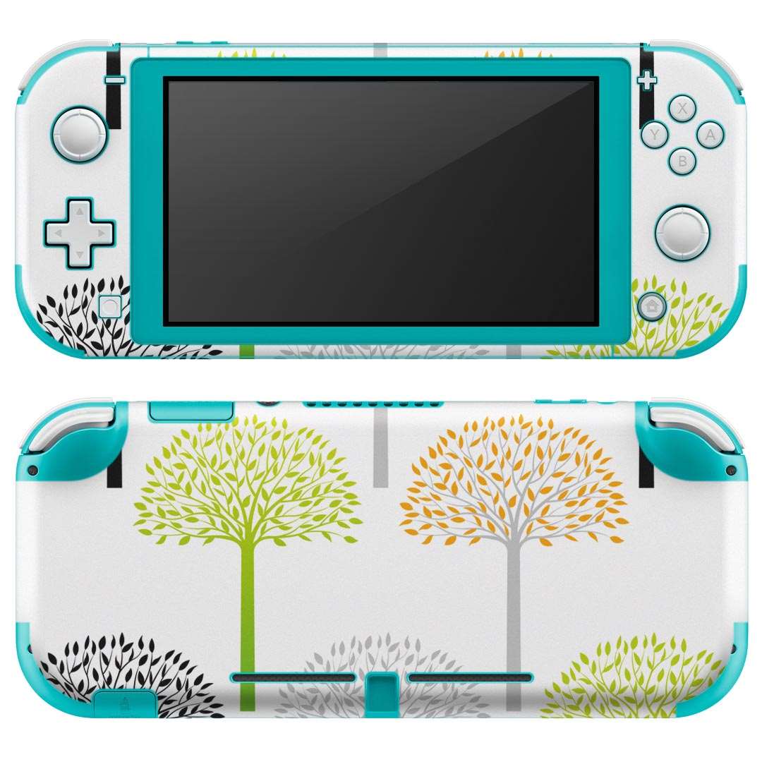 igsticker Nintendo Switch Lite 専用 デザインスキンシール 全面 ニンテンドー スイッチ ライト 専用 ゲーム機 カバー アクセサリー フィルム ステッカー エアフリー 009282 植物 カラフル シンプル