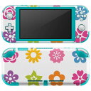 igsticker Nintendo Switch Lite 専用 デザインスキンシール 全面 ニンテンドー スイッチ ライト 専用 ゲーム機 カバー アクセサリー フィルム ステッカー エアフリー 009313 カラフル 花(2)