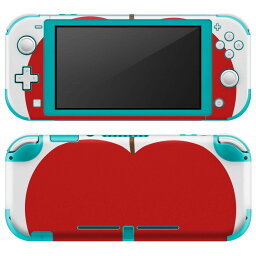 igsticker Nintendo Switch Lite 専用 デザインスキンシール 全面 ニンテンドー スイッチ ライト 専用 ゲーム機 カバー アクセサリー フィルム ステッカー エアフリー 009346 果物　りんご　赤