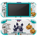 igsticker Nintendo Switch Lite 専用 デザインスキンシール 全面 ニンテンドー スイッチ ライト 専用 ゲーム機 カバー アクセサリー フィルム ステッカー エアフリー 009388 ハロウィン キャラクター 英語