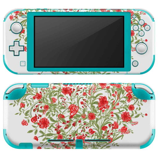 igsticker Nintendo Switch Lite 専用 デザインスキンシール 全面 ニンテンドー スイッチ ライト 専用 ゲーム機 カバー アクセサリー フィルム ステッカー エアフリー 009411  ハート 赤