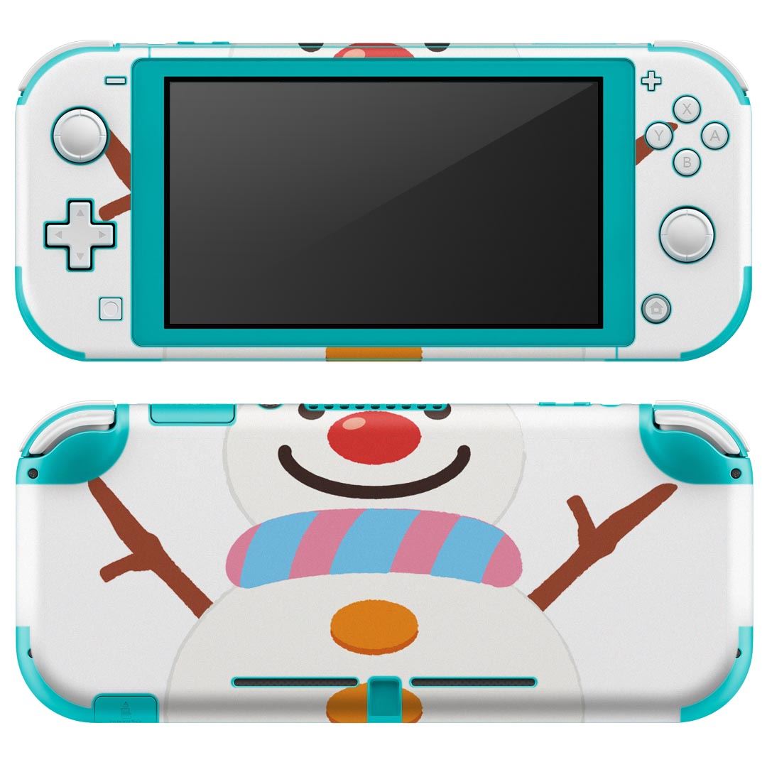 igsticker Nintendo Switch Lite 専用 デザインスキンシール 全面 ニンテンドー スイッチ ライト 専用 ゲーム機 カバー アクセサリー フィルム ステッカー エアフリー 009413 冬　雪　キャラクター