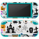 igsticker Nintendo Switch Lite 専用 デザインスキンシール 全面 ニンテンドー スイッチ ライト 専用 ゲーム機 カバー アクセサリー フィルム ステッカー エアフリー 009418 ハロウィン キャラクター おばけ