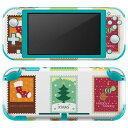 igsticker Nintendo Switch Lite 専用 デザインスキンシール 全面 ニンテンドー スイッチ ライト 専用 ゲーム機 カバー アクセサリー フィルム ステッカー エアフリー 009422 クリスマス　冬　ツリー