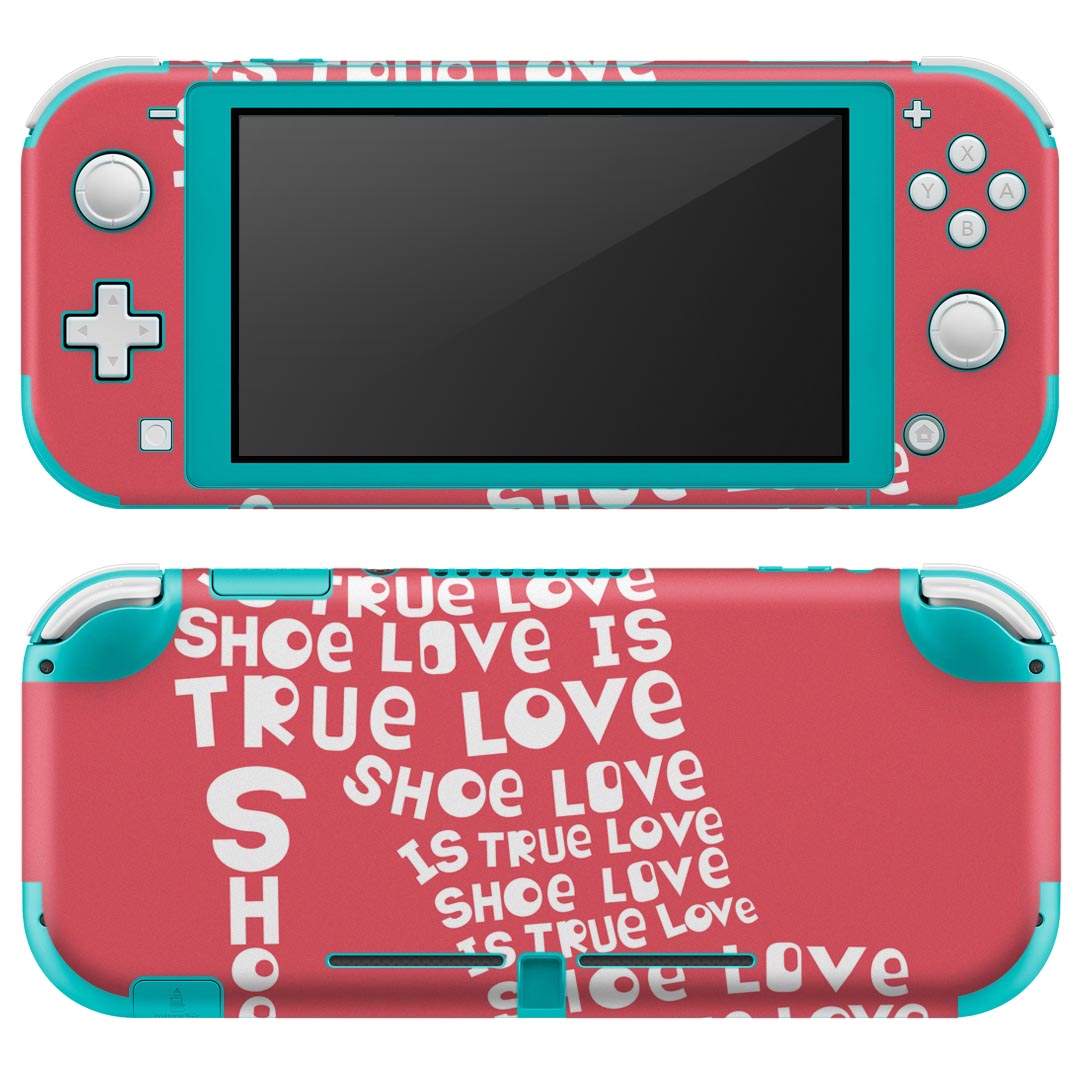 igsticker Nintendo Switch Lite 専用 デザインスキンシール 全面 ニンテンドー スイッチ ライト 専用 ゲーム機 カバー アクセサリー フィルム ステッカー エアフリー 009425 英語 おしゃれ LOVE