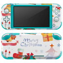 igsticker Nintendo Switch Lite 専用 デザインスキンシール 全面 ニンテンドー スイッチ ライト 専用 ゲーム機 カバー アクセサリー フィルム ステッカー エアフリー 009454 クリスマス サンタ 雪 結晶