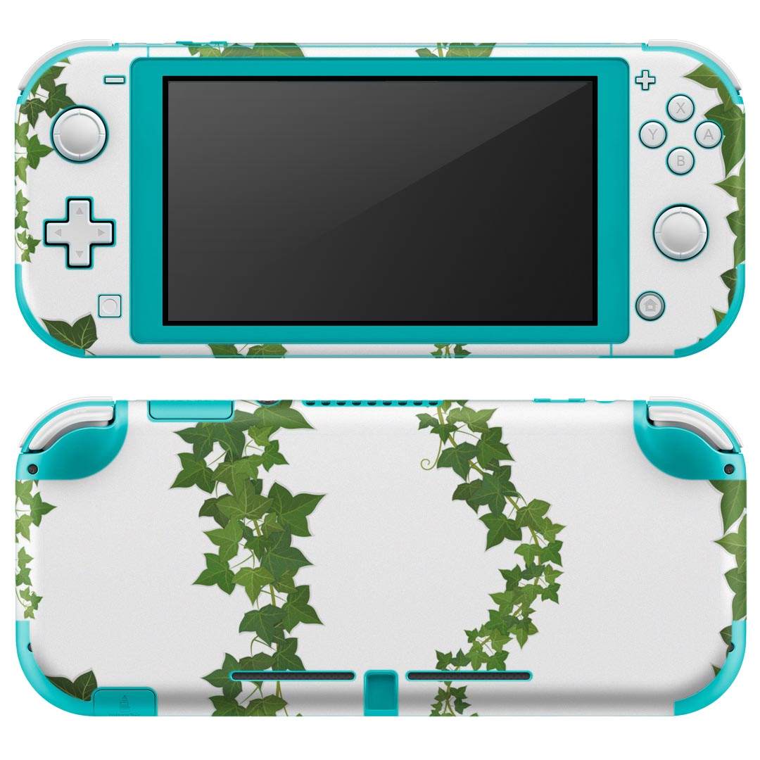 igsticker Nintendo Switch Lite 専用 デザインスキンシール 全面 ニンテンドー スイッチ ライト 専用 ゲーム機 カバー アクセサリー フィルム ステッカー エアフリー 009457 植物 シンプル 緑