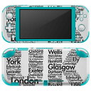 igsticker Nintendo Switch Lite 専用 デザインスキンシール 全面 ニンテンドー スイッチ ライト 専用 ゲーム機 カバー アクセサリー フィルム ステッカー エアフリー 009463 英語 外国 シンプル(2)