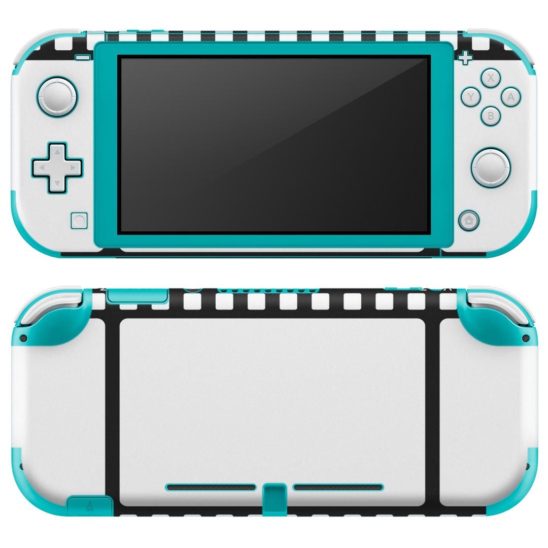 igsticker Nintendo Switch Lite 専用 デザインスキンシール 全面 ニンテンドー スイッチ ライト 専用 ゲーム機 カバー アクセサリー フィルム ステッカー エアフリー 009519 映画　フィルム　白　黒