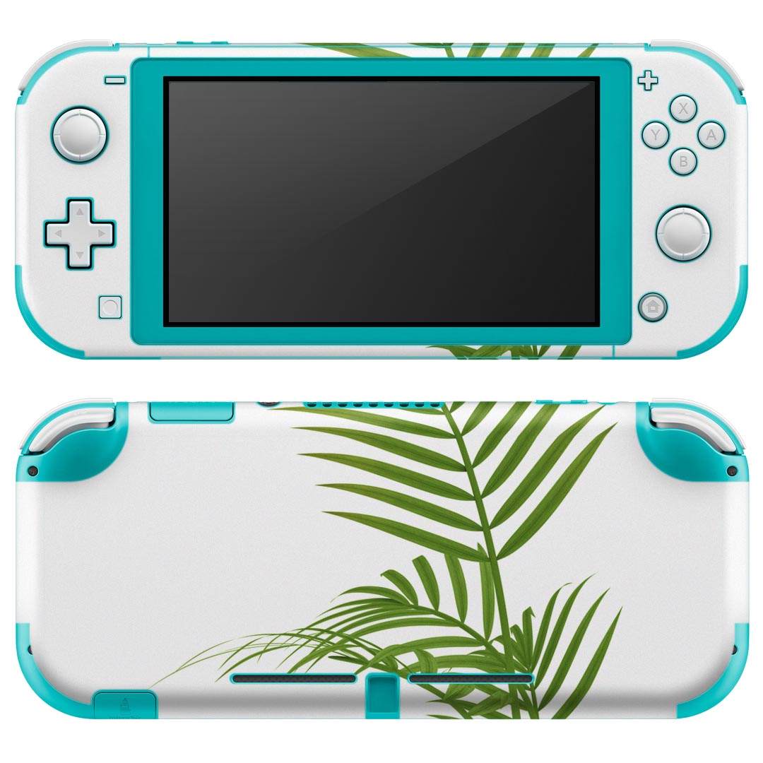 igsticker Nintendo Switch Lite 専用 デザインスキンシール 全面 ニンテンドー スイッチ ライト 専用 ゲーム機 カバー アクセサリー フィルム ステッカー エアフリー 009543 植物 シンプル 緑