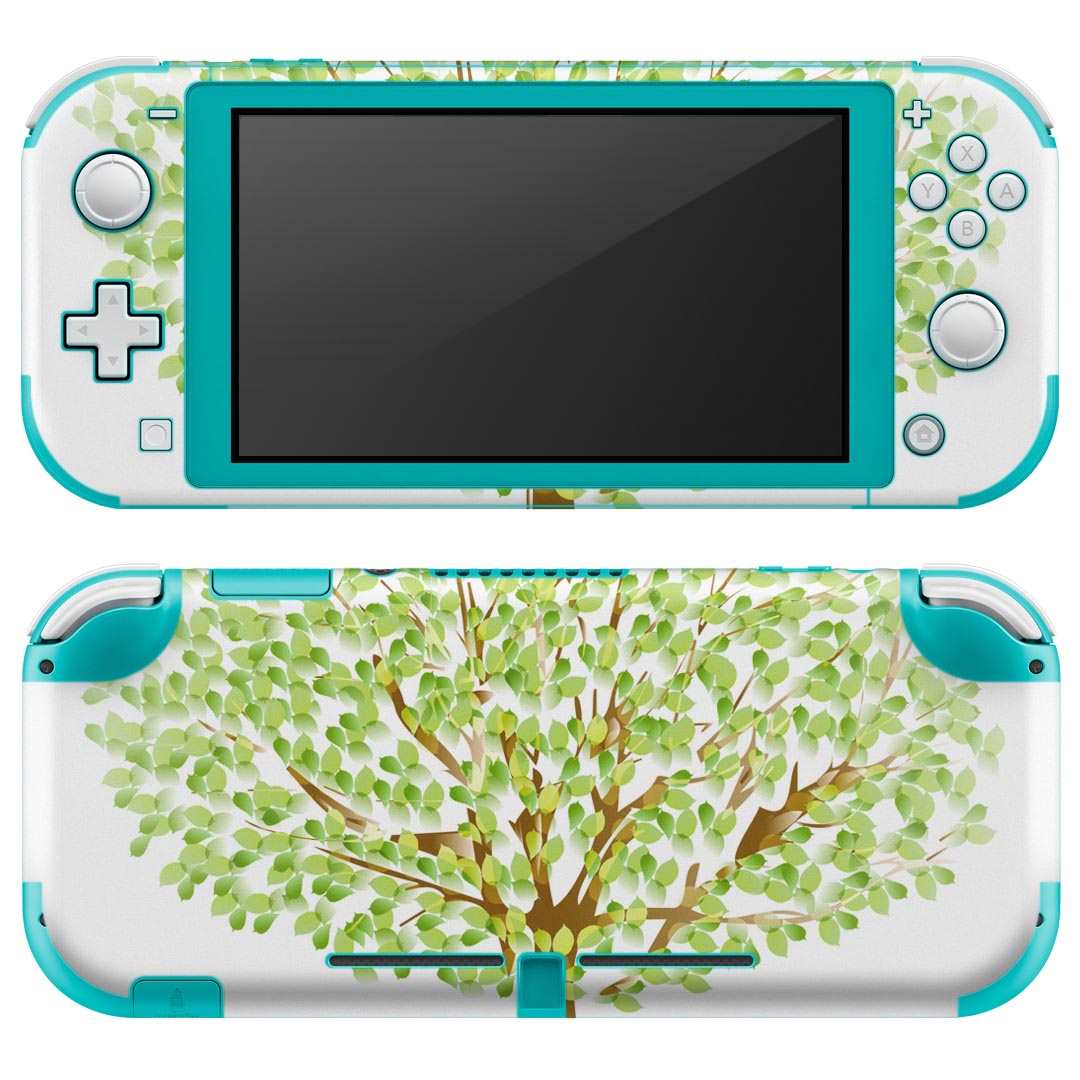 igsticker Nintendo Switch Lite 専用 デザインスキンシール 全面 ニンテンドー スイッチ ライト 専用 ゲーム機 カバー アクセサリー フィルム ステッカー エアフリー 009550 植物 緑 シンプル