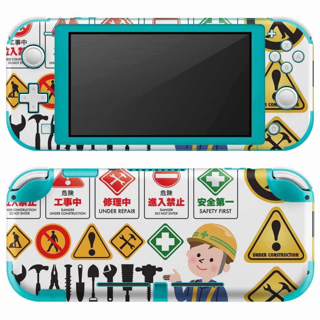 igsticker Nintendo Switch Lite 専用 デザインスキンシール 全面 ニンテンドー スイッチ ライト 専用 ゲーム機 カバー アクセサリー フィルム ステッカー エアフリー 009588 乗り物　風景　こども