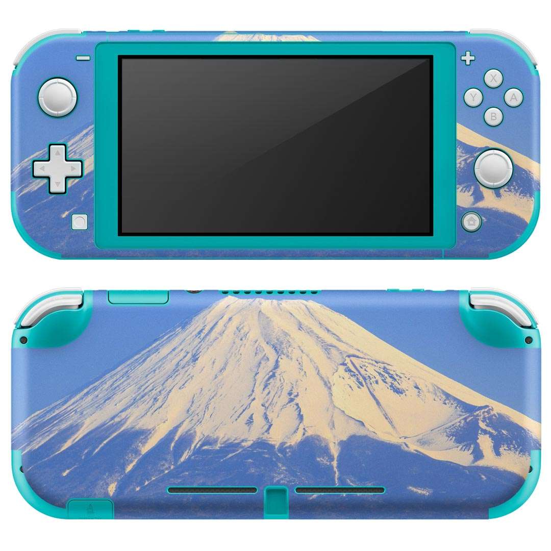 igsticker Nintendo Switch Lite 専用 デザインスキンシール 全面 ニンテンドー スイッチ ライト 専用 ゲーム機 カバー アクセサリー フィルム ステッカー エアフリー 009599 富士山 風景 景色 写真