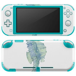 igsticker Nintendo Switch Lite 専用 デザインスキンシール 全面 ニンテンドー スイッチ ライト 専用 ゲーム機 カバー アクセサリー フィルム ステッカー エアフリー 009604 動物　色彩　青