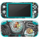 igsticker Nintendo Switch Lite 専用 デザインスキンシール 全面 ニンテンドー スイッチ ライト 専用 ゲーム機 カバー アクセサリー フィルム ステッカー エアフリー 009616 カフェ おしゃれ 黒板(2)