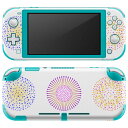igsticker Nintendo Switch Lite 専用 デザインスキンシール 全面 ニンテンドー スイッチ ライト 専用 ゲーム機 カバー アクセサリー フィルム ステッカー エアフリー 009686 花火 カラフル シンプル