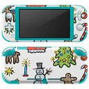 igsticker Nintendo Switch Lite 専用 デザインスキンシール 全面 ニンテンドー スイッチ ライト 専用 ゲーム機 カバー アクセサリー フィルム ステッカー エアフリー 009703 クリスマス サンタ イラスト