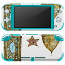 igsticker Nintendo Switch Lite 専用 デザインスキンシール 全面 ニンテンドー スイッチ ライト 専用 ゲーム機 カバー アクセサリー フィルム ステッカー エアフリー 009705 アンティーク 星 月