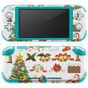igsticker Nintendo Switch Lite 専用 デザインスキンシール 全面 ニンテンドー スイッチ ライト 専用 ゲーム機 カバー アクセサリー フィルム ステッカー エアフリー 009716 クリスマス サンタ キャラクター