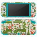 igsticker Nintendo Switch Lite 専用 デザインスキンシール 全面 ニンテンドー スイッチ ライト 専用 ゲーム機 カバー アクセサリー フィルム ステッカー エアフリー 009739 クリスマス サンタ 緑