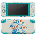 igsticker Nintendo Switch Lite 専用 デザインスキンシール 全面 ニンテンドー スイッチ ライト 専用 ゲーム機 カバー アクセサリー フィルム ステッカー エアフリー 009740 クリスマス ツリー 青