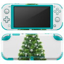 igsticker Nintendo Switch Lite 専用 デザインスキンシール 全面 ニンテンドー スイッチ ライト 専用 ゲーム機 カバー アクセサリー フィルム ステッカー エアフリー 009841 クリスマス ツリー 緑