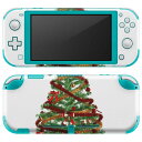 igsticker Nintendo Switch Lite 専用 デザインスキンシール 全面 ニンテンドー スイッチ ライト 専用 ゲーム機 カバー アクセサリー フィルム ステッカー エアフリー 009842 クリスマス　ツリー　星