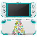 igsticker Nintendo Switch Lite 専用 デザインスキンシール 全面 ニンテンドー スイッチ ライト 専用 ゲーム機 カバー アクセサリー フィルム ステッカー エアフリー 009954 クリスマス ツリー 星