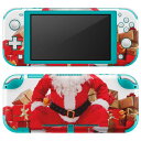 igsticker Nintendo Switch Lite 専用 デザインスキンシール 全面 ニンテンドー スイッチ ライト 専用 ゲーム機 カバー アクセサリー フィルム ステッカー エアフリー 009980 クリスマス サンタ 写真