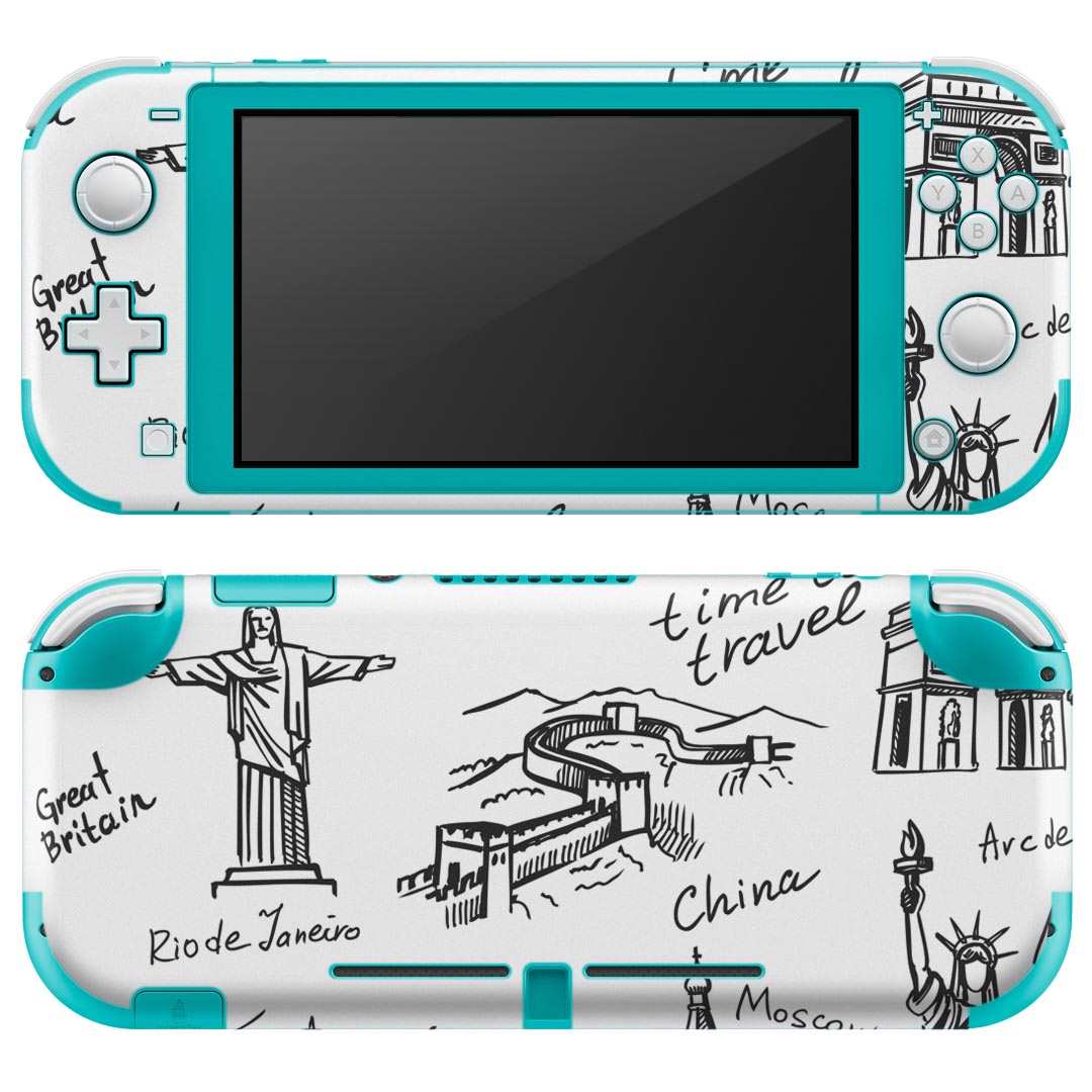 igsticker Nintendo Switch Lite 専用 デザインスキンシール 全面 ニンテンドー スイッチ ライト 専用 ゲーム機 カバー アクセサリー フィルム ステッカー エアフリー 009995 外国　風景　景色