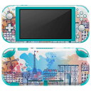 igsticker Nintendo Switch Lite 専用 デザインスキンシール 全面 ニンテンドー スイッチ ライト 専用 ゲーム機 カバー アクセサリー フィルム ステッカー エアフリー 010000 外国 風景 水彩