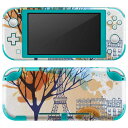 igsticker Nintendo Switch Lite 専用 デザインスキンシール 全面 ニンテンドー スイッチ ライト 専用 ゲーム機 カバー アクセサリー フィルム ステッカー エアフリー 010002 外国 風景 水彩(2)