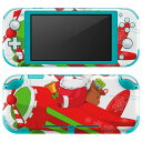 igsticker Nintendo Switch Lite 専用 デザインスキンシール 全面 ニンテンドー スイッチ ライト 専用 ゲーム機 カバー アクセサリー フィルム ステッカー エアフリー 010009 クリスマス サンタ キャラクター