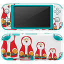 igsticker Nintendo Switch Lite 専用 デザインスキンシール 全面 ニンテンドー スイッチ ライト 専用 ゲーム機 カバー アクセサリー フィルム ステッカー エアフリー 010013 クリスマス サンタ キャラクター