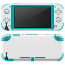 igsticker Nintendo Switch Lite 専用 デザインスキンシール 全面 ニンテンドー スイッチ ライト 専用 ゲーム機 カバー アクセサリー フィルム ステッカー エアフリー 010015 クリスマス サンタ 白 黒