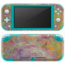 igsticker Nintendo Switch Lite 専用 デザインスキンシール 全面 ニンテンドー スイッチ ライト 専用 ゲーム機 カバー アクセサリー フィルム ステッカー エアフリー 010064 水彩 カラフル イラスト(2)