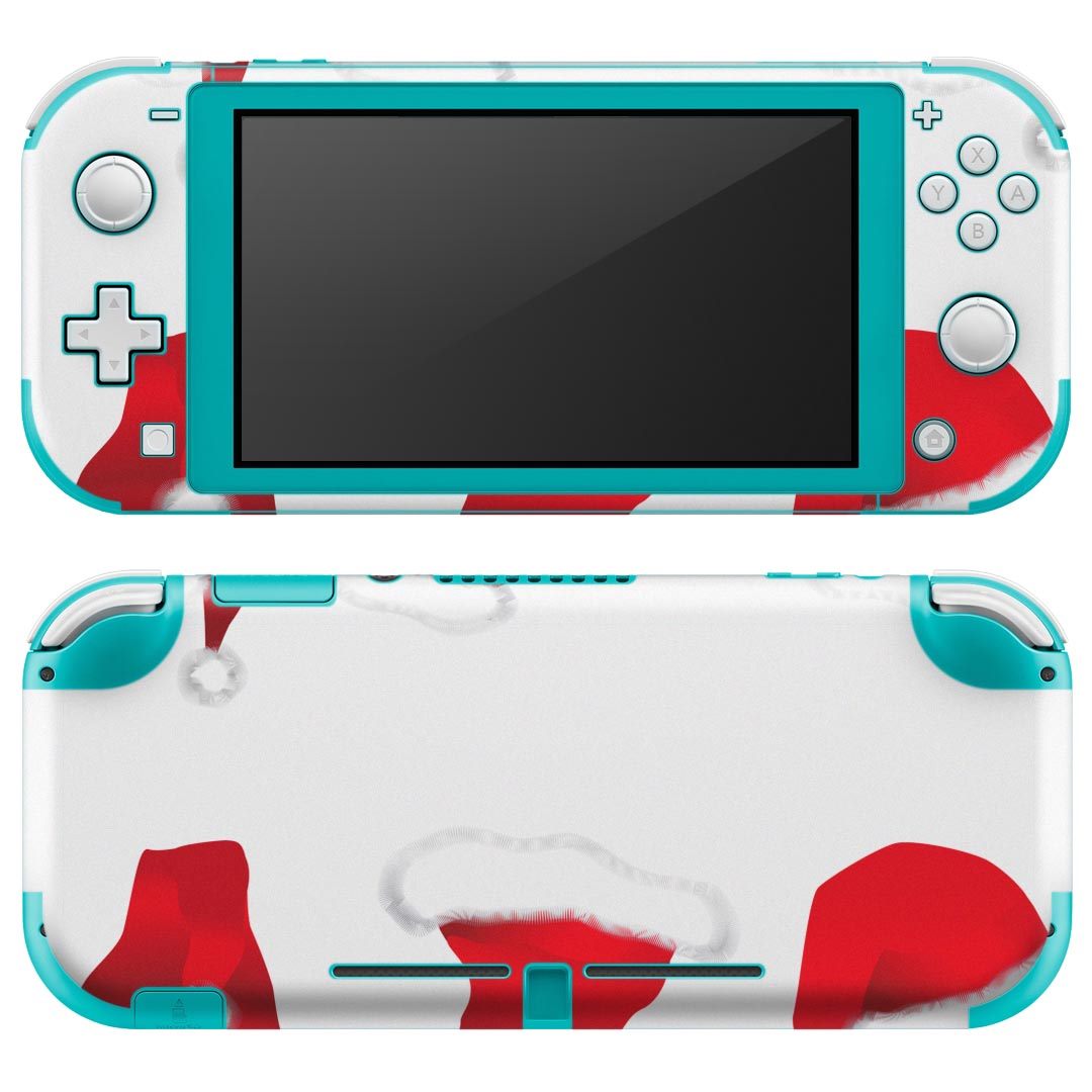 igsticker Nintendo Switch Lite 専用 デザインスキンシール 全面 ニンテンドー スイッチ ライト 専用 ゲーム機 カバー アクセサリー フィルム ステッカー エアフリー 010069 クリスマス サンタ 帽子