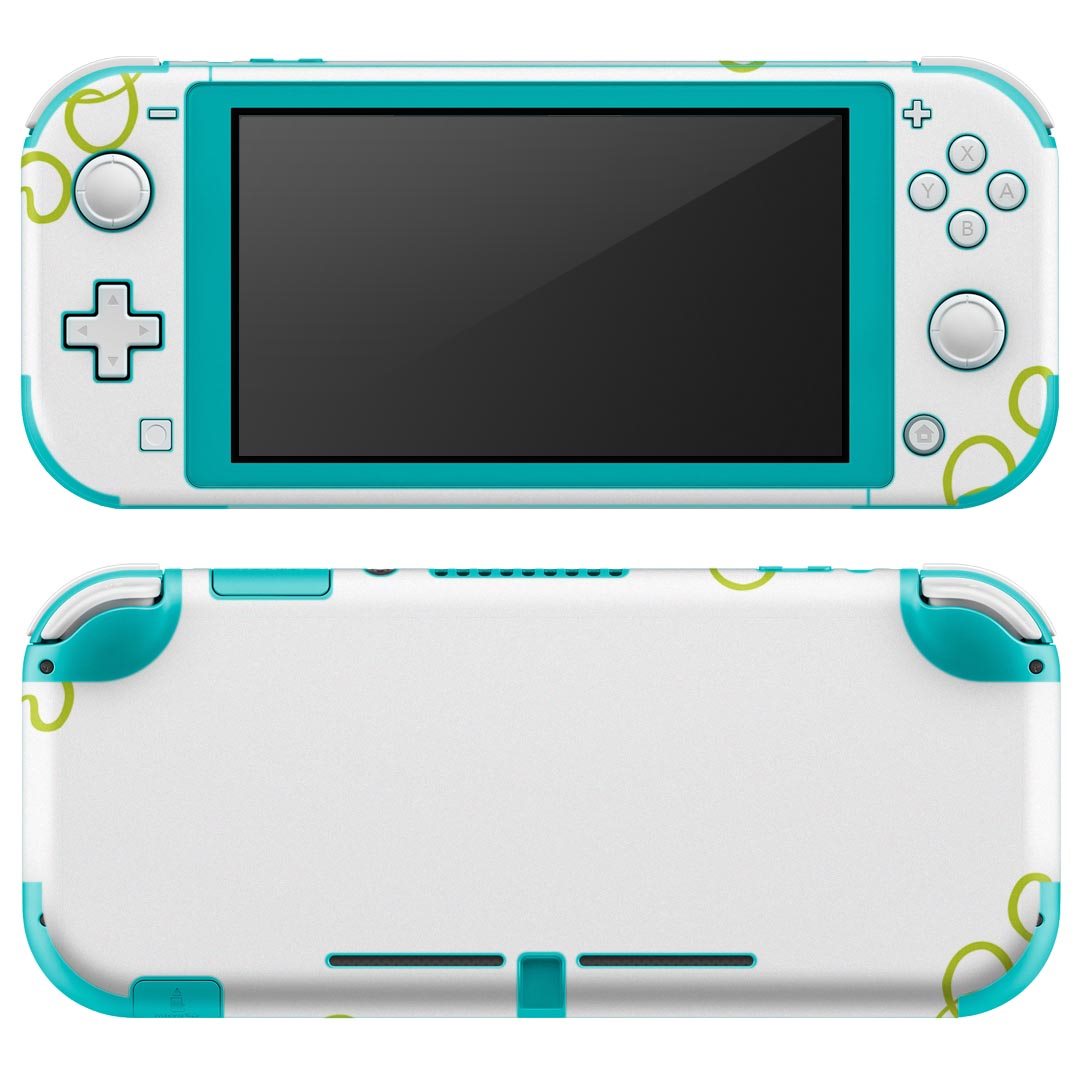igsticker Nintendo Switch Lite 専用 デザインスキンシール 全面 ニンテンドー スイッチ ライト 専用 ゲーム機 カバー アクセサリー フィルム ステッカー エアフリー 010076 植物 蝶 緑