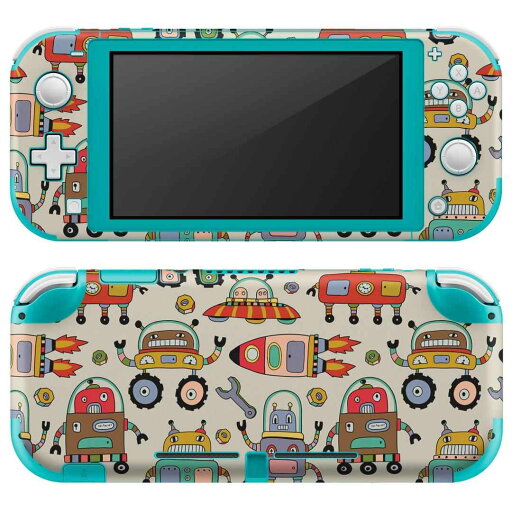 igsticker Nintendo Switch Lite 専用 デザインスキンシール 全面 ニンテンドー スイッチ ライト 専用 ゲーム機 カバー アクセサリー フィルム ステッカー エアフリー 010130 ロボット カラフル ロケット igsticker Nintendo Switch Lite 専用 デザインスキンシール 全面 ニンテンドー スイッチ ライト 専用 ゲーム機 カバー アクセサリー フィルム ステッカー エアフリー 010130 ロボット カラフル ロケット