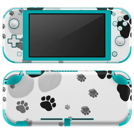 igsticker Nintendo Switch Lite 専用 デザインスキンシール 全面 ニンテンドー スイッチ ライト 専用 ゲーム機 カバー アクセサリー フィルム ステッカー エアフリー 010216 動物 足跡 白 黒 igsticker Nintendo Switch Lite 専用 デザインスキンシール 全面 ニンテンドー スイッチ ライト 専用 ゲーム機 カバー アクセサリー フィルム ステッカー エアフリー 010216 動物 足跡 白 黒