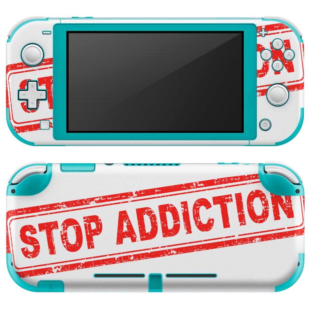 igsticker Nintendo Switch Lite 専用 デザインスキンシール 全面 ニンテンドー スイッチ ライト 専用 ゲーム機 カバー アクセサリー フィルム ステッカー エアフリー 010230 英語 文字 赤
