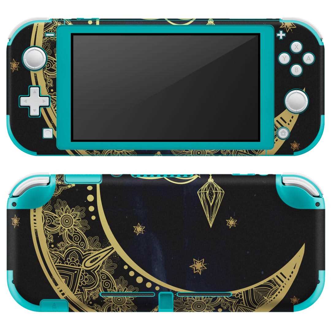 igsticker Nintendo Switch Lite 専用 デザインスキンシール 全面 ニンテンドー スイッチ ライト 専用 ゲーム機 カバー アクセサリー フィルム ステッカー エアフリー 010249 月 イラスト