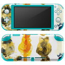 igsticker Nintendo Switch Lite 専用 デザインスキンシール 全面 ニンテンドー スイッチ ライト 専用 ゲーム機 カバー アクセサリー フィルム ステッカー エアフリー 010276 動物　猫　水彩