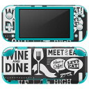 igsticker Nintendo Switch Lite 専用 デザインスキンシール 全面 ニンテンドー スイッチ ライト 専用 ゲーム機 カバー アクセサリー フィルム ステッカー エアフリー 010297 英語 メニュー カフェ(2)