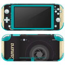 igsticker Nintendo Switch Lite 専用 デザインスキンシール 全面 ニンテンドー スイッチ ライト 専用 ゲーム機 カバー アクセサリー フィルム ステッカー エアフリー 010304 カメラ 英語 黒(2)