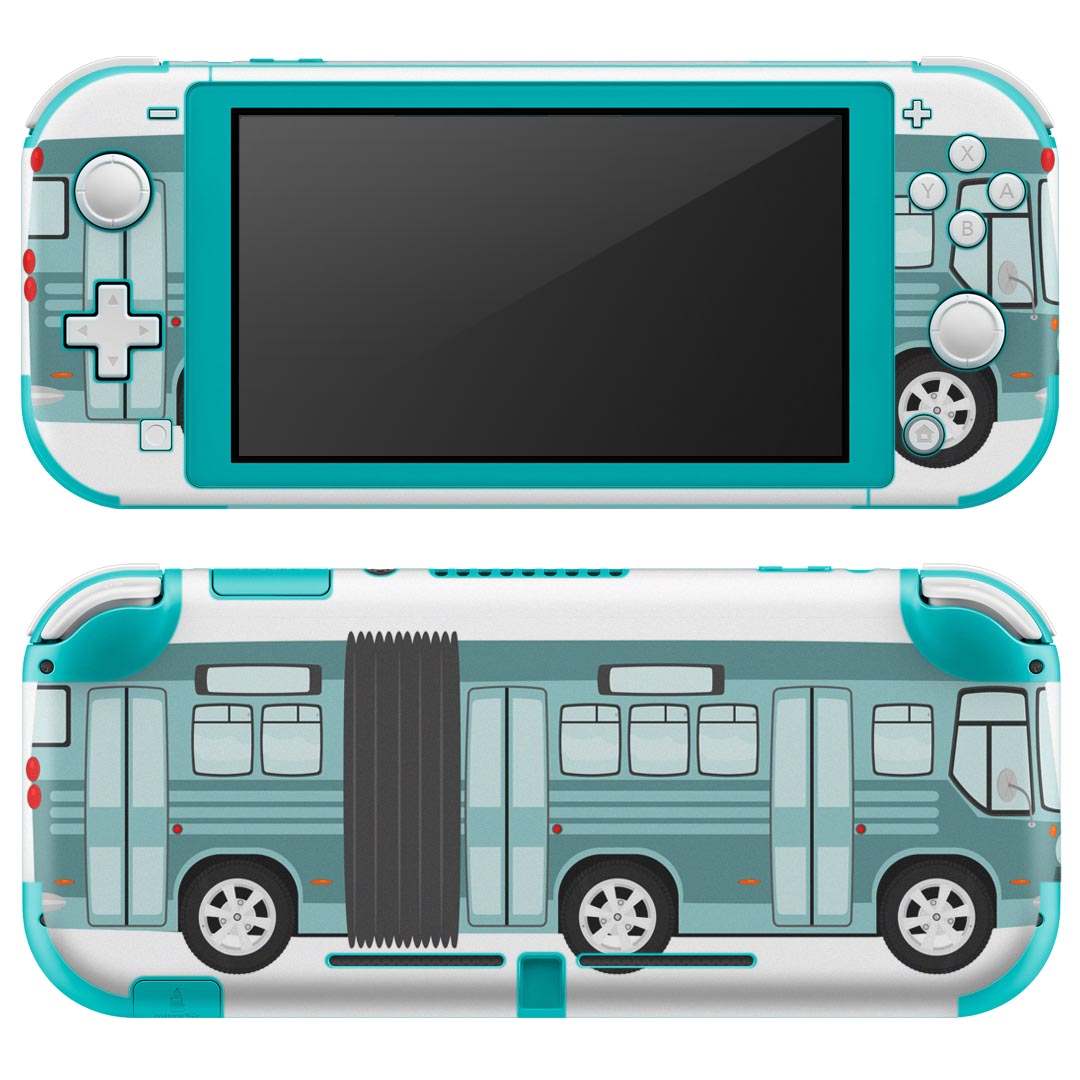 igsticker Nintendo Switch Lite 専用 デザインスキンシール 全面 ニンテンドー スイッチ ライト 専用 ゲーム機 カバー アクセサリー フィルム ステッカー エアフリー 010323 乗り物　車　緑