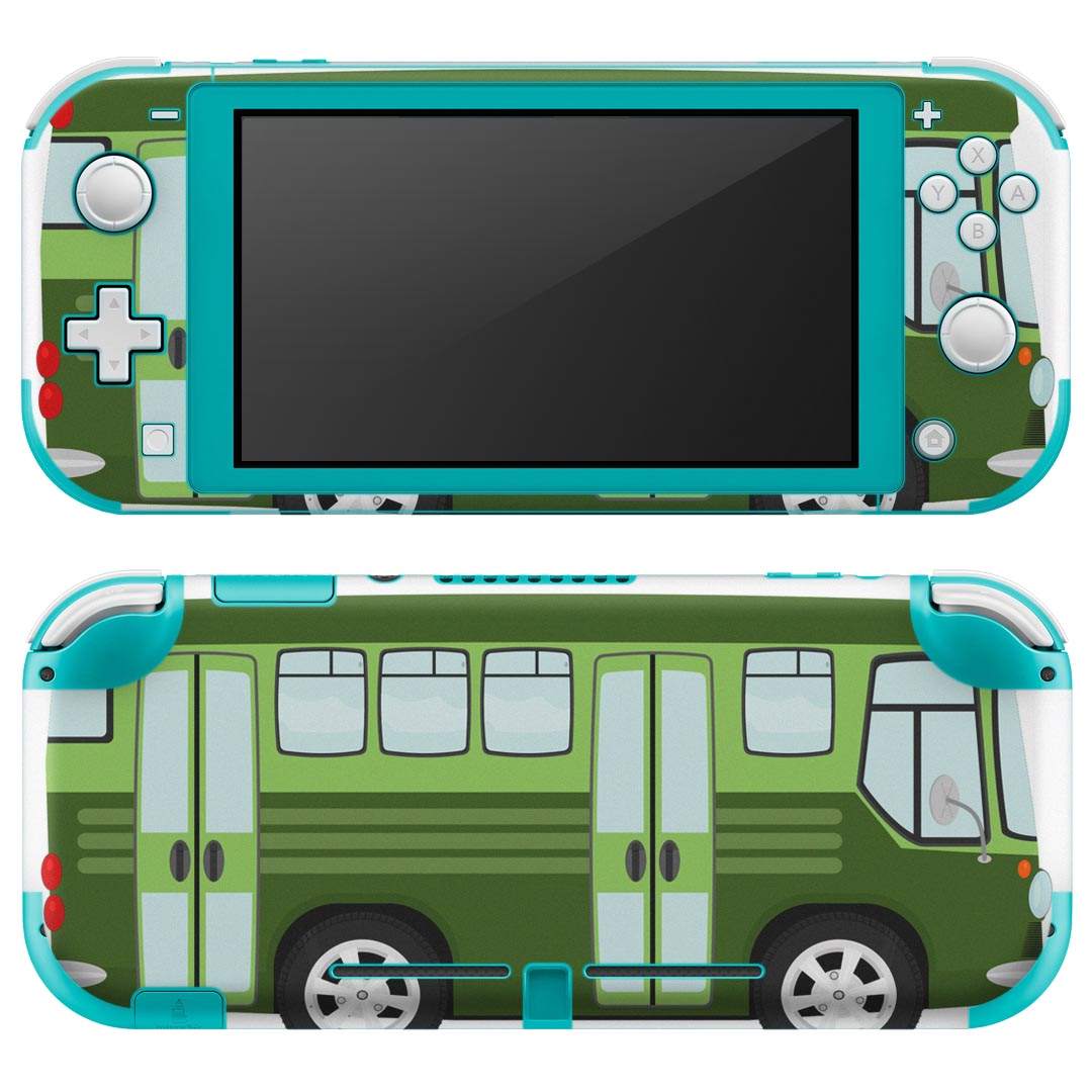 igsticker Nintendo Switch Lite 専用 デザインスキンシール 全面 ニンテンドー スイッチ ライト 専用 ゲーム機 カバー アクセサリー フィルム ステッカー エアフリー 010324 乗り物 車 緑
